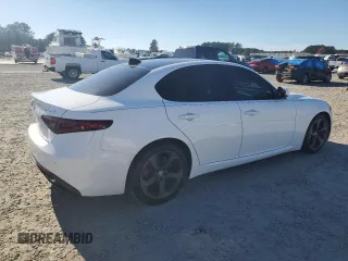 2017 Alfa Romeo Giulia with VIN ZARFAEBN3H7546703, listed as a Copart auction lot 82305614 with 45,438 mi miles and Salvage Title. Bid and sale history available at carsss.com. Image 3.