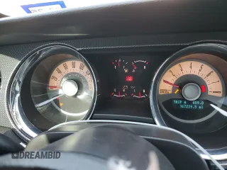 2012 Ford Mustang GT Premium with VIN 1ZVBP8CF7C5271581, listed as a Copart auction lot 46416255 with 167,239 mi miles and Salvage Title. Bid and sale history available at DreamBid. Image 9.