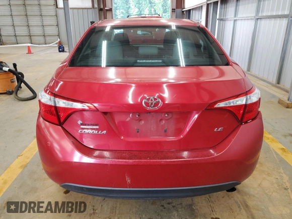 2014 Toyota Corolla L with VIN 2T1BURHE3EC083082, listed as a Copart auction lot 61215125 with 184,393 mi miles and Clean title. Bid and sale history available at DreamBid. Image 6.