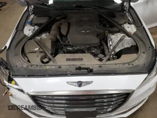 2018 Genesis G80 3.8L with VIN KMHGN4JE5JU261986, listed as a Copart auction lot 82752654 with 62,722 mi miles and Salvage Title. Bid and sale history available at carsss.com. Image 11.