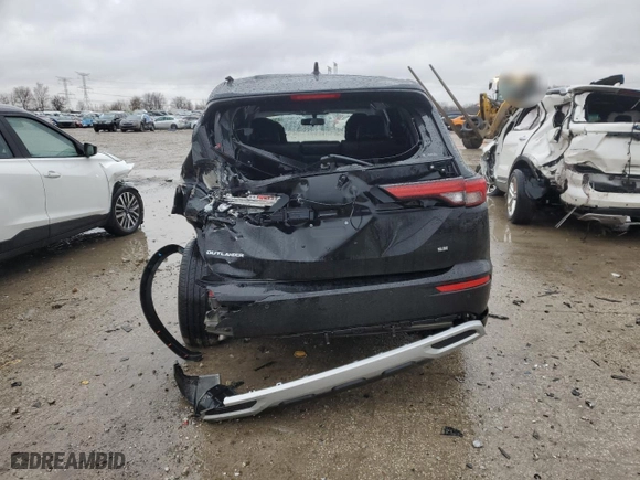 2022 Mitsubishi Outlander SE with VIN JA4J4UA87NZ011921, listed as a Copart auction lot 43610625 with 49,709 mi miles and Salvage Title. Bid and sale history available at carsss.com. Image 6.