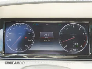 2015 Mercedes-Benz S-Class S 550 with VIN WDDUG8CB7FA091561, listed as a IAAI auction lot 41452399 with 60,530 mi miles. Bid and sale history available at carsss.com. Image 7.