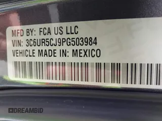 2023 Ram 2500 Tradesman z VIN 3C6UR5CJ9PG503984, wystawiony jako IAAI lot #41855474 z przebiegiem 47 131 mil mil oraz . Historia ofert i sprzedaży dostępna na DreamBid. Obrazek 9.