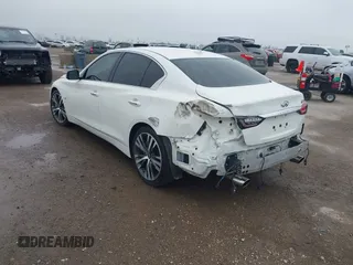 2020 Infiniti Q50 Luxe with VIN JN1EV7AP4LM200598, listed as a IAAI auction lot 41629830 with 69,882 mi miles and . Bid and sale history available at DreamBid. Image 3.