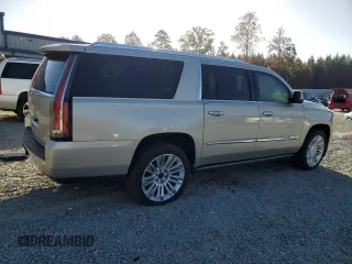 2015 Cadillac Escalade ESV Platinum z VIN 1GYS4UKJ7FR609546, wystawiony jako Copart lot #77941594 z przebiegiem 168 117 mil mil oraz Czysty tytuł • Clean title. Historia ofert i sprzedaży dostępna na DreamBid. Obrazek 3.