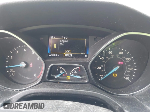 2017 Ford Focus Titanium with VIN 1FADP3N26HL207100, listed as a IAAI auction lot 41865961 with 220,850 mi miles and . Bid and sale history available at carsss.com. Image 7.