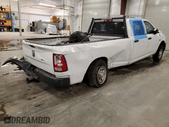 2014 Ram 2500 Tradesman with VIN 3C6TR4HT9EG307685, listed as a Copart auction lot 57306195 with 184,790 mi miles and Salvage title. Bid and sale history available at DreamBid. Image 3.