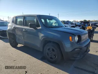 2017 Jeep Renegade Sport with VIN ZACCJAAH6HPF12808, listed as a Copart auction lot 77954704 with 80,509 mi miles and Salvage title. Bid and sale history available at DreamBid. Image 4.