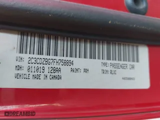 2015 Dodge Challenger SXT Plus with VIN 2C3CDZBG7FH758894, listed as a IAAI auction lot 41746046 with 141,370 mi miles. Bid and sale history available at carsss.com. Image 9.