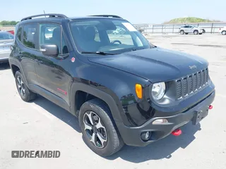 2019 Jeep Renegade Trailhawk with VIN ZACNJBC10KPJ91061, listed as a IAAI auction lot 42482458 with 82,223 mi miles and . Bid and sale history available at DreamBid. Image 1.