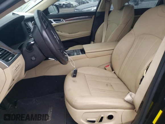 2018 Genesis G80 3.8L with VIN KMHGN4JE0JU254041, listed as a Copart auction lot 69163034 with 32,484 mi miles and Salvage Title. Bid and sale history available at carsss.com. Image 7.