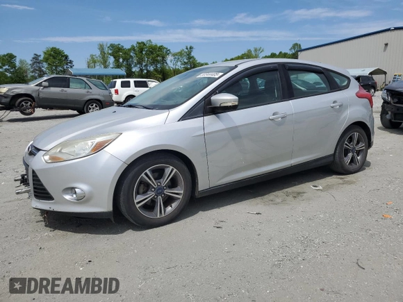 2014 Ford Focus SE with VIN 1FADP3K24EL383496, listed as a Copart auction lot 53344405 with 97,718 mi miles and Clean Title. Bid and sale history available at carsss.com. Image 1.