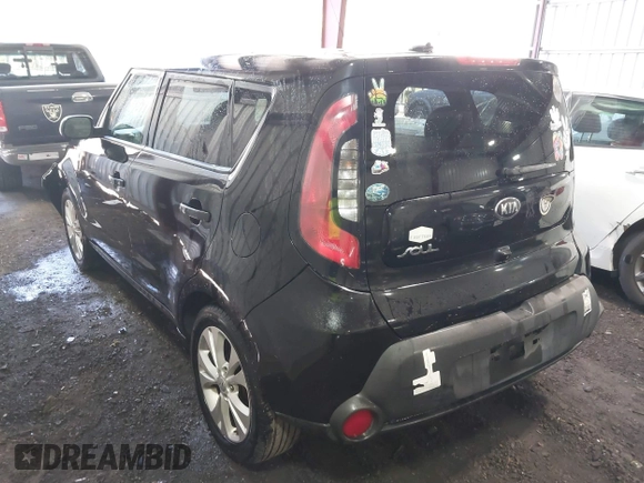 2015 Kia Soul + with VIN KNDJP3A54F7230152, listed as a IAAI auction lot 41805581 with 136,491 mi miles. Bid and sale history available at carsss.com. Image 3.