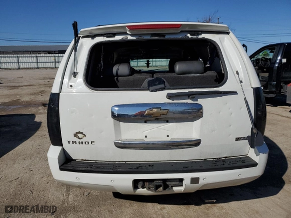 2008 Chevrolet Tahoe LTZ with VIN 1GNFK13008J128631, listed as a Copart auction lot 44404505 with 0 mi miles and Salvage Title. Bid and sale history available at carsss.com. Image 6.