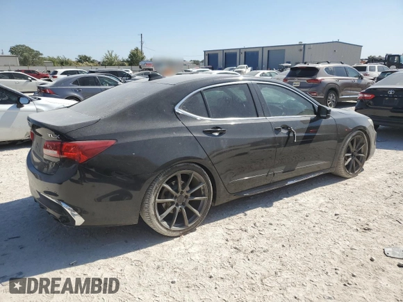 2018 Acura TLX w/Technology Pkg with VIN 19UUB2F50JA004735, listed as a Copart auction lot 75613964 with 104,890 mi miles and Clean Title. Bid and sale history available at carsss.com. Image 3.