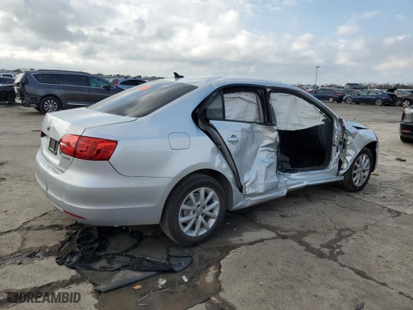 2011 Volkswagen Jetta Sedan SE w/Convenience with VIN 3VWDX7AJ9BM367019, listed as a Copart auction lot 84327534 with 0 mi miles and Salvage Title. Bid and sale history available at carsss.com. Image 3.