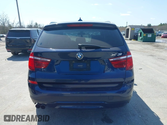 2015 BMW X3 xDrive28i with VIN 5UXWX9C53F0D53909, listed as a IAAI auction lot 41935051 with 122,775 mi miles and . Bid and sale history available at DreamBid. Image 16.