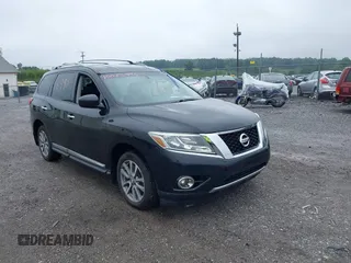 2015 Nissan Pathfinder SL z VIN 5N1AR2MM6FC603119, wystawiony jako IAAI lot #40056990 z przebiegiem 135 320 mil mil oraz . Historia ofert i sprzedaży dostępna na DreamBid. Obrazek 1.