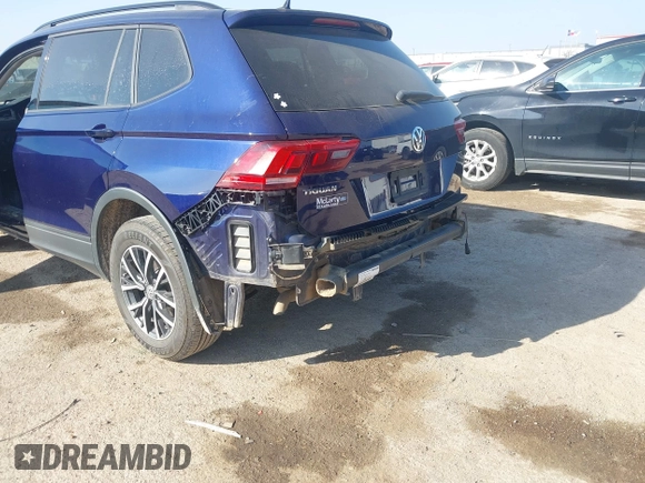 2021 Volkswagen Tiguan S with VIN 3VV1B7AXXMM012292, listed as a IAAI auction lot 41776309 with 109,369 mi miles and . Bid and sale history available at DreamBid. Image 6.