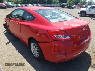 2013 Honda Civic Cpe LX with VIN 2HGFG3B56DH531996, listed as a Copart auction lot 62482524 with 98,955 mi miles and Salvage Title. Bid and sale history available at carsss.com. Image 2.