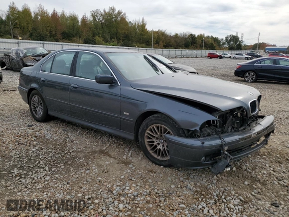 2001 BMW 5 Series 530iA with VIN WBADT63441CF04898, listed as a Copart auction lot 80663384 with 0 mi miles and Salvage Title. Bid and sale history available at carsss.com. Image 4.