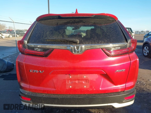 2020 Honda CR-V EX with VIN 2HKRW2H52LH603895, listed as a IAAI auction lot 41020943 with 216,688 mi miles. Bid and sale history available at carsss.com. Image 16.
