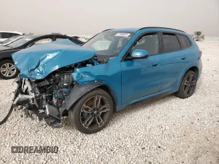 2025 BMW X1 xDrive28i with VIN WBX73EF06S5104723, listed as a Copart auction lot 47666025 with 0 mi miles and Salvage Title. Bid and sale history available at carsss.com. Image 1.