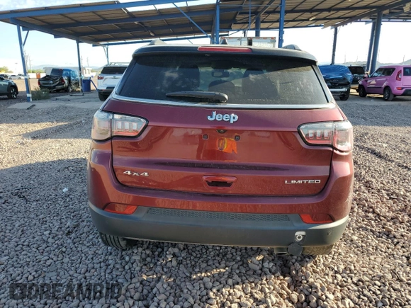2021 Jeep Compass Limited with VIN 3C4NJDCB9MT586357, listed as a Copart auction lot 62912455 with 60,386 mi miles and Salvage title. Bid and sale history available at DreamBid. Image 6.