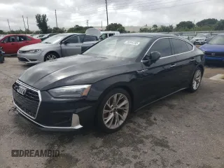 2021 Audi A5 Sportback Premium with VIN WAUABCF59MA038889, listed as a Copart auction lot 76304733 with 24,872 mi miles. Bid and sale history available at carsss.com. Image 1.