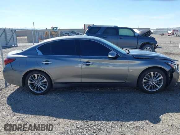 2019 Infiniti Q50 3.0t LUXE with VIN JN1EV7AP9KM516769, listed as a IAAI auction lot 41836255 with 40,017 mi miles. Bid and sale history available at carsss.com. Image 13.