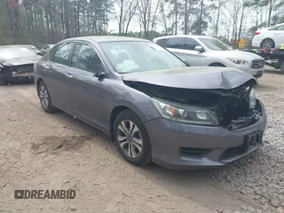 2014 Honda Accord LX with VIN 1HGCR2F39EA276499, listed as a IAAI auction lot 41961657 with 250,576 mi miles and . Bid and sale history available at carsss.com. Image 1.