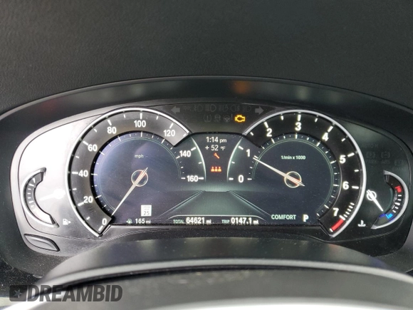 2019 BMW 5 Series 540i xDrive with VIN WBAJE7C58KWW37088, listed as a Copart auction lot 57759905 with 64,621 mi miles and Salvage title. Bid and sale history available at DreamBid. Image 9.