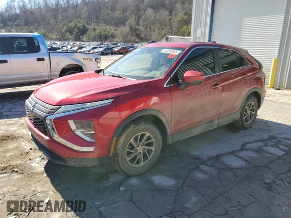 2022 Mitsubishi Eclipse Cross ES with VIN JA4ATUAA6NZ013214, listed as a Copart auction lot 46410485 with 67,245 mi miles and Salvage title. Bid and sale history available at DreamBid. Image 1.