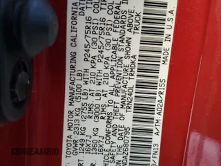 2010 Toyota Tacoma with VIN 5TEPX4EN0AZ680795, listed as a Copart auction lot 88594095 with 154,673 mi miles and Salvage title. Bid and sale history available at DreamBid. Image 12.