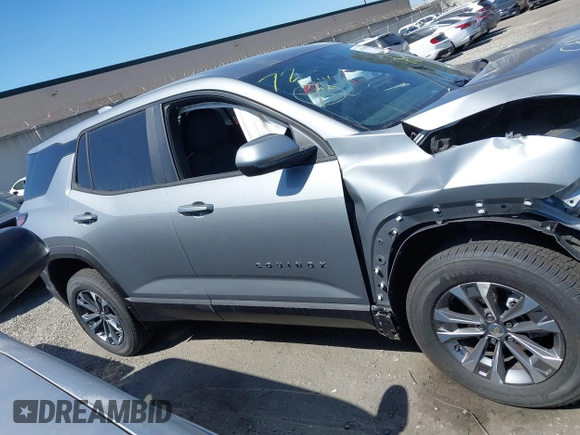2025 Chevrolet Equinox FWD LT with VIN 3GNAXHEGXSL252744, listed as a IAAI auction lot 41954865 with 2,715 mi miles and . Bid and sale history available at DreamBid. Image 14.