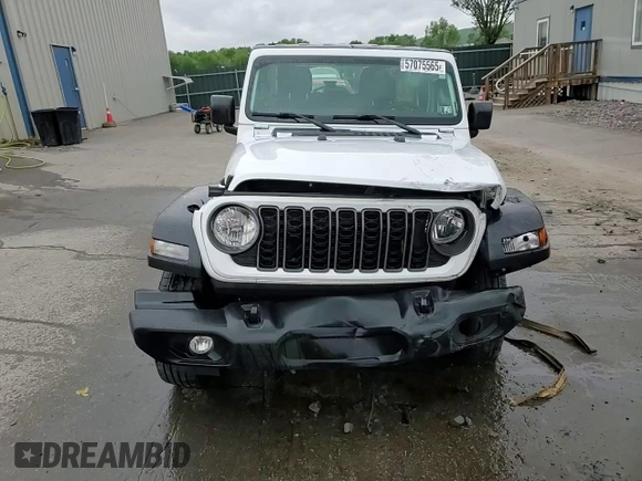 2024 Jeep Wrangler Sport S with VIN 1C4PJXDG3RW173078, listed as a Copart auction lot 57075565 with 26,661 mi miles and Salvage title. Bid and sale history available at DreamBid. Image 14.
