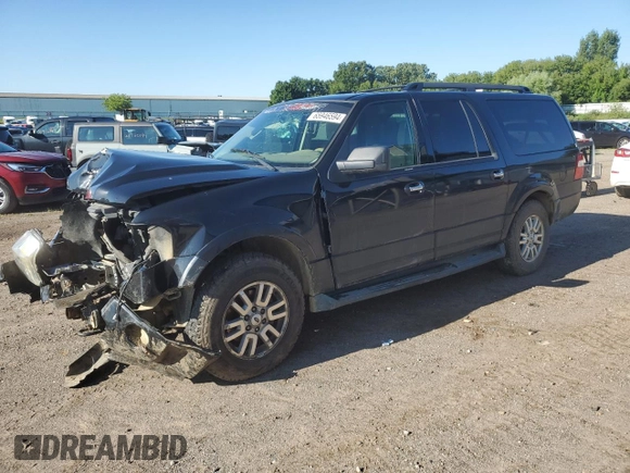 2011 Ford Expedition EL XLT with VIN 1FMJK1J5XBEF16012, listed as a Copart auction lot 65946594 with 214,129 mi miles and Salvage Title. Bid and sale history available at carsss.com. Image 1.