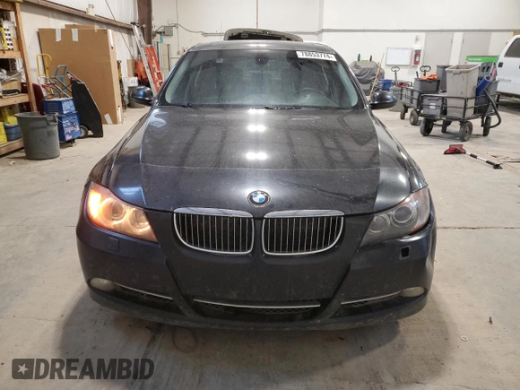 2007 BMW 3 Series 335xi with VIN WBAVD53507AV14172, listed as a Copart auction lot 78853774 with 357,401 mi miles and Salvage Title. Bid and sale history available at carsss.com. Image 5.