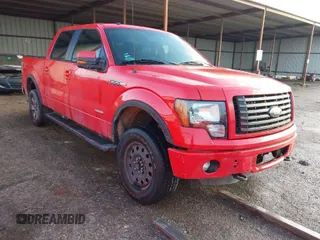 2011 Ford F-150 XLT with VIN 1FTFW1ETXBFC89731, listed as a IAAI auction lot 41709728 with 1 mi miles. Bid and sale history available at carsss.com. Image 1.