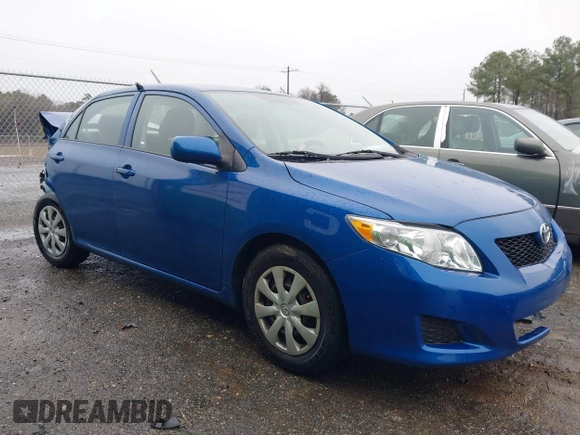 2009 Toyota Corolla with VIN JTDBL40E49J029575, listed as a IAAI auction lot 41569124 with 81,232 mi miles. Bid and sale history available at carsss.com. Image 1.