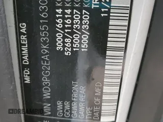 2019 Mercedes-Benz Metris Cargo z VIN WD3PG2EA9K3551630, wystawiony jako Copart lot #86312894 z przebiegiem 112 372 mil mil oraz Szkody całkowita. Historia ofert i sprzedaży dostępna na DreamBid. Obrazek 13.