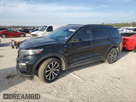 2022 Ford Explorer ST-Line with VIN 1FMSK7KH8NGA86473, listed as a Copart auction lot 48216885 with 61,412 mi miles and Salvage Title. Bid and sale history available at carsss.com. Image 1.