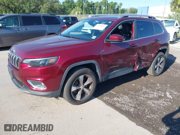 2020 Jeep Cherokee Limited with VIN 1C4PJMDX5LD567098, listed as a IAAI auction lot 42518932 with 46,177 mi miles and . Bid and sale history available at DreamBid. Image 17.