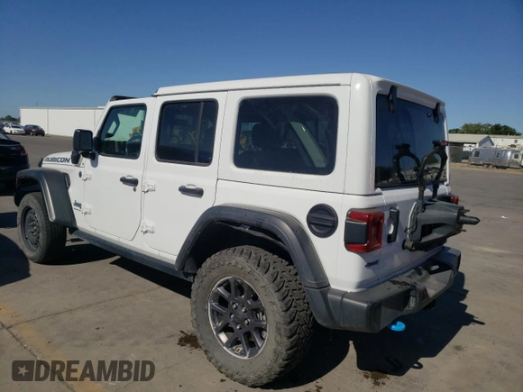 2023 Jeep Wrangler Rubicon 20th Anniversary with VIN 1C4JJXR63PW538877, listed as a Copart auction lot 57635015 with 25,924 mi miles and Salvage title. Bid and sale history available at DreamBid. Image 2.