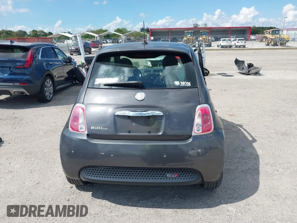 2014 FIAT 500e with VIN 3C3CFFGE0ET244813, listed as a IAAI auction lot 41676465 with 58,062 mi miles. Bid and sale history available at carsss.com. Image 16.