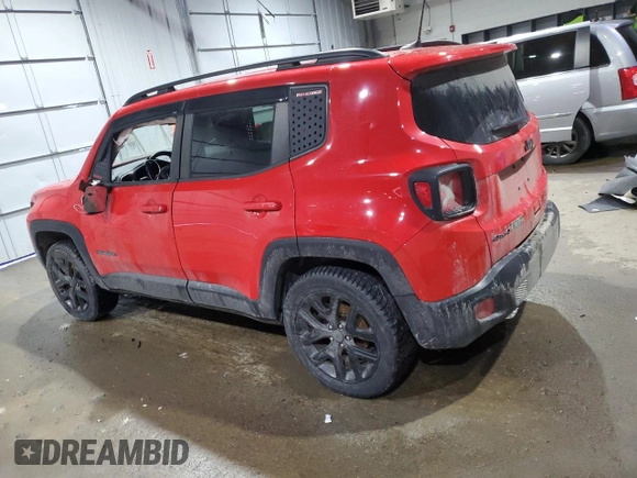 2018 Jeep Renegade Altitude with VIN ZACCJBBB7JPH21173, listed as a Copart auction lot 46781825 with 105,067 mi miles and Salvage title. Bid and sale history available at DreamBid. Image 2.
