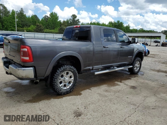2019 Ram 2500 Laramie with VIN 3C6UR5NL0KG702140, listed as a Copart auction lot 52513015 with 63,525 mi miles and Salvage title. Bid and sale history available at DreamBid. Image 3.