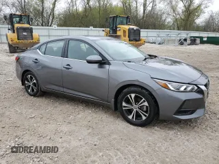 2021 Nissan Sentra SV with VIN 3N1AB8CV0MY242631, listed as a Copart auction lot 55061525 with 32,762 mi miles and Salvage Title. Bid and sale history available at DreamBid. Image 4.