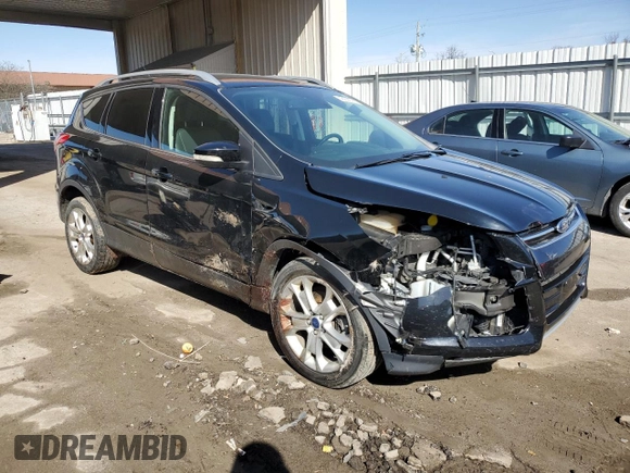 2016 Ford Escape Titanium with VIN 1FMCU0JX1GUA65239, listed as a Copart auction lot 49306785 with 124,658 mi miles and Salvage Title. Bid and sale history available at carsss.com. Image 4.