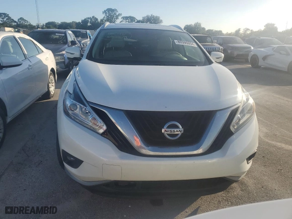 2015 Nissan Murano SV with VIN 5N1AZ2MG0FN290650, listed as a Copart auction lot 80395094 with 0 mi miles and Salvage Title. Bid and sale history available at carsss.com. Image 5.